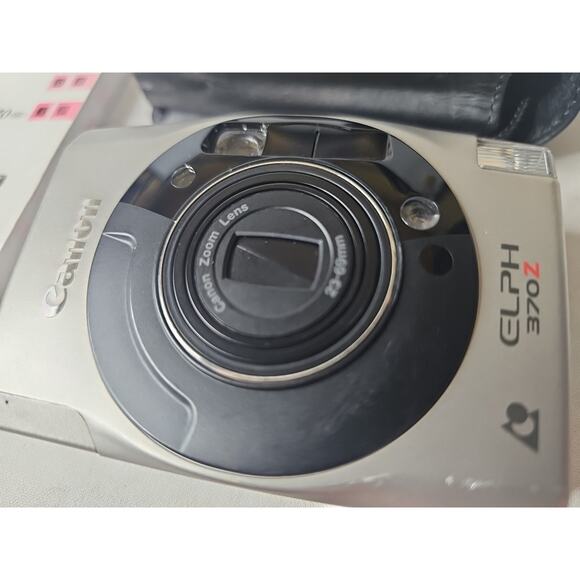 Canon ELPH 370Z Compact Point/Shoot Film Camera Tested & Works, w/ Leather Case - Picture 6 of 16